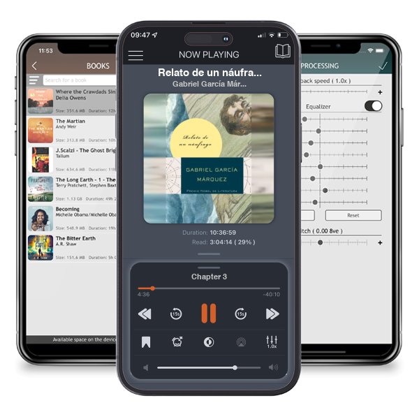 Descargar audiolibro gratis Relato de un náufrago / The Story of a Shipwrecked Sailor by Gabriel García Márquez y escuchar en cualquier lugar en sus dispositivos iOS en la aplicación ListenBook.