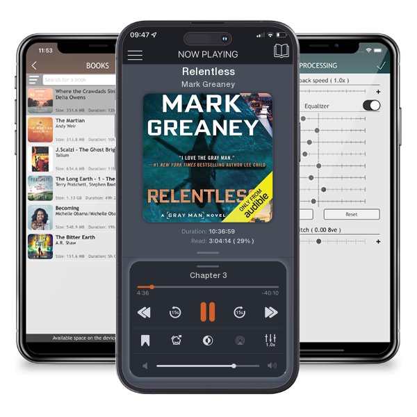 Download fo free audiobook Relentless by Mark Greaney and listen anywhere on your iOS devices in the ListenBook app.