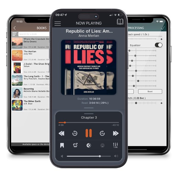 Download fo free audiobook Republic of Lies: American Conspiracy Theorists and Their... by Anna Merlan and listen anywhere on your iOS devices in the ListenBook app.