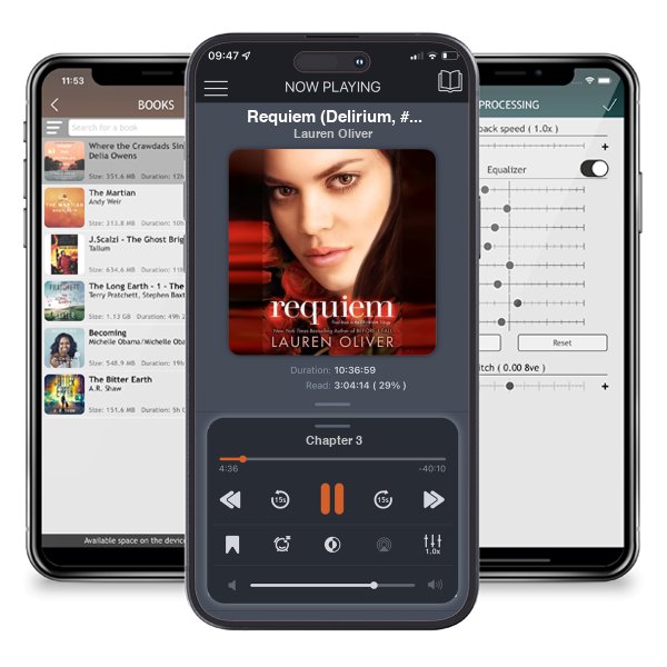 Download fo free audiobook Requiem (Delirium, #3) by Lauren Oliver and listen anywhere on your iOS devices in the ListenBook app.