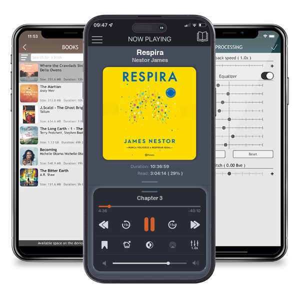 Descargar audiolibro gratis Respira by Nestor James y escuchar en cualquier lugar en sus dispositivos iOS en la aplicación ListenBook.