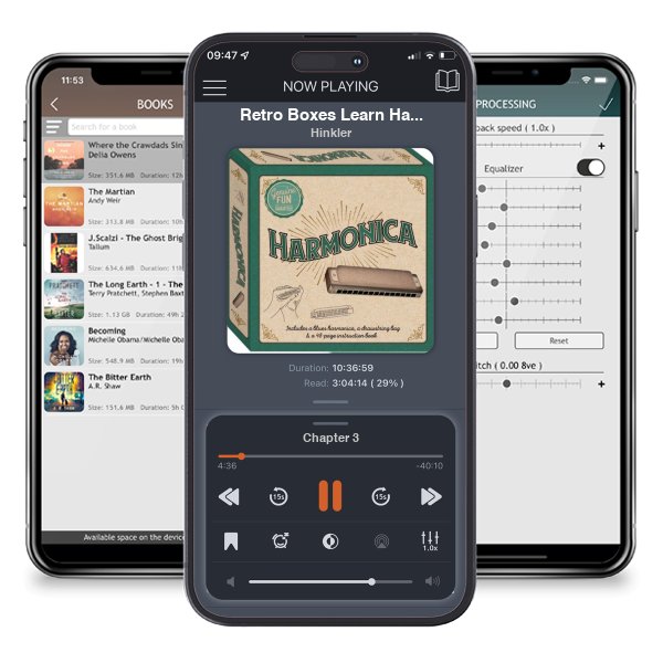 Download fo free audiobook Retro Boxes Learn Harmonica by Hinkler and listen anywhere on your iOS devices in the ListenBook app.