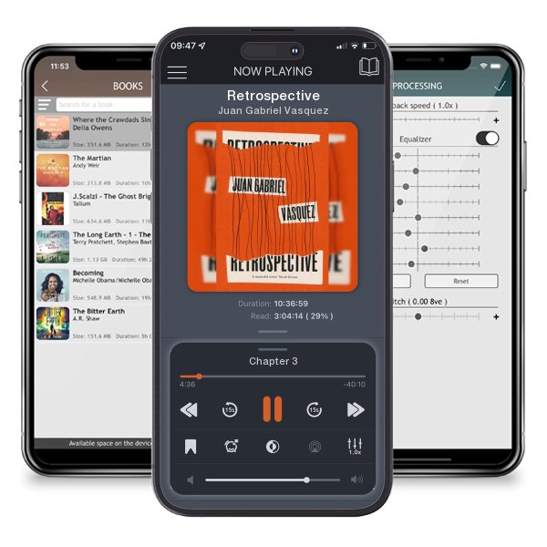 Download fo free audiobook Retrospective by Juan Gabriel Vasquez and listen anywhere on your iOS devices in the ListenBook app.