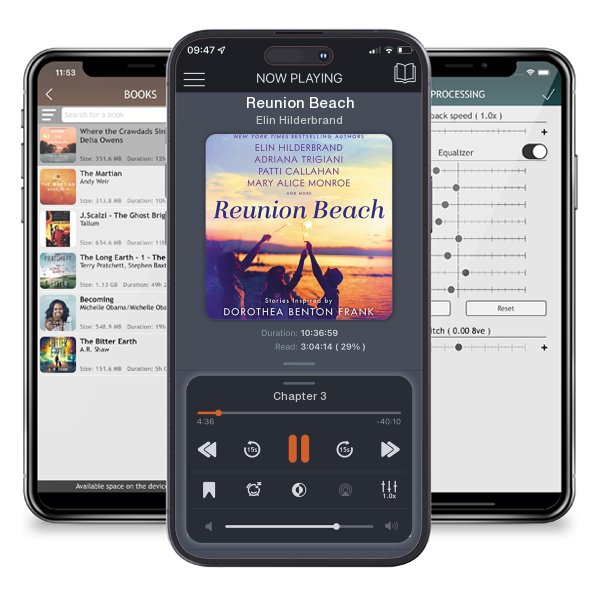 Download fo free audiobook Reunion Beach by Elin Hilderbrand and listen anywhere on your iOS devices in the ListenBook app.