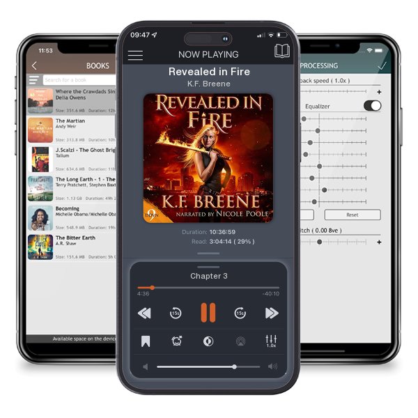 Download fo free audiobook Revealed in Fire by K.F. Breene and listen anywhere on your iOS devices in the ListenBook app.