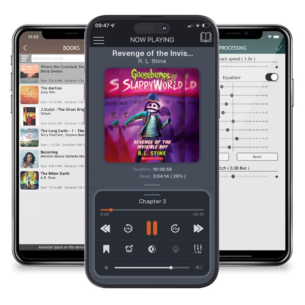 Download fo free audiobook Revenge of the Invisible Boy (Goosebumps SlappyWorld #9) by R. L. Stine and listen anywhere on your iOS devices in the ListenBook app.