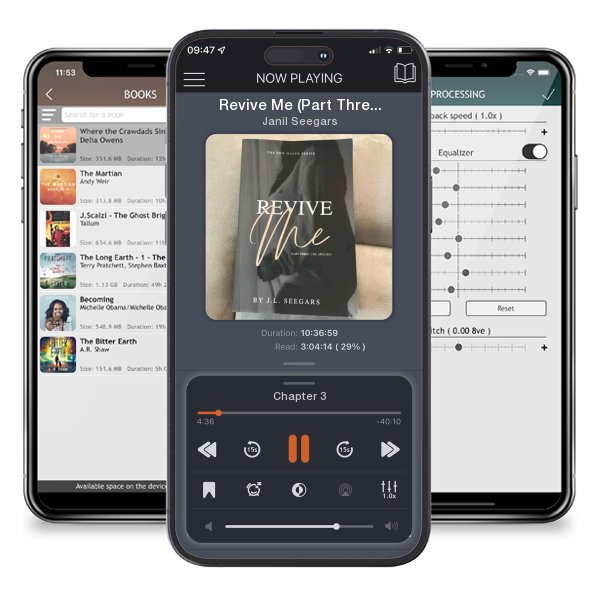 Download fo free audiobook Revive Me (Part Three) by Janil Seegars and listen anywhere on your iOS devices in the ListenBook app.