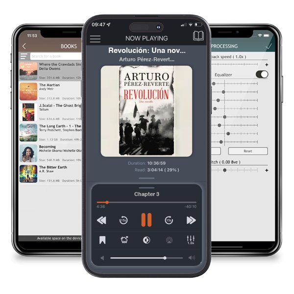 Descargar audiolibro gratis Revolución: Una novela by Arturo Pérez-Reverte y escuchar en cualquier lugar en sus dispositivos iOS en la aplicación ListenBook.