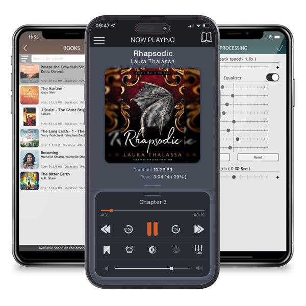 Download fo free audiobook Rhapsodic by Laura Thalassa and listen anywhere on your iOS devices in the ListenBook app.