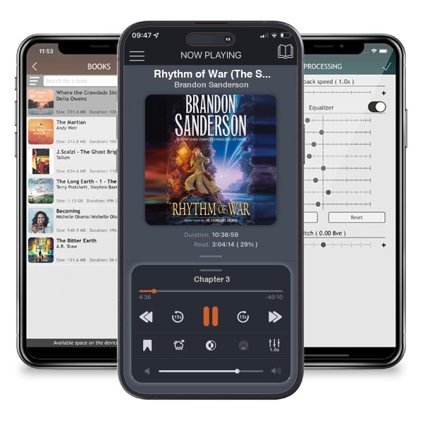Download fo free audiobook Rhythm of War (The Stormlight Archive, #4) by Brandon Sanderson and listen anywhere on your iOS devices in the ListenBook app.