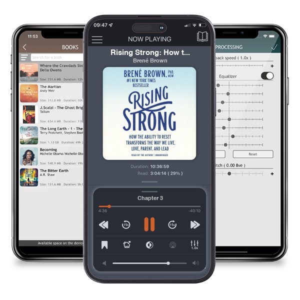 Download fo free audiobook Rising Strong: How the Ability to Reset Transforms the Way We Live, Love, Parent, and Lead by Brené Brown and listen anywhere on your iOS devices in the ListenBook app.