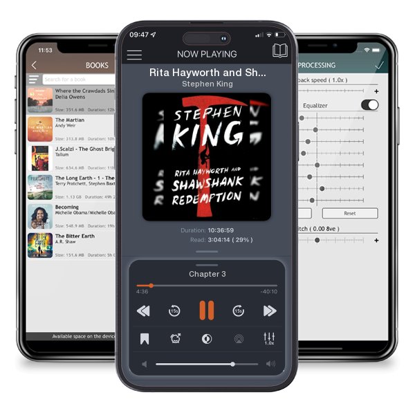 Download fo free audiobook Rita Hayworth and Shawshank Redemption by Stephen King and listen anywhere on your iOS devices in the ListenBook app.