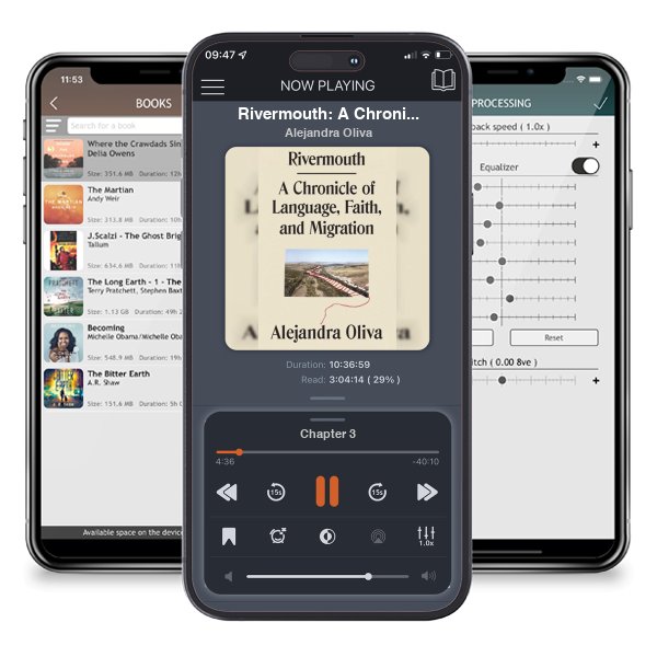 Download fo free audiobook Rivermouth: A Chronicle of Language, Faith, and Migration by Alejandra Oliva and listen anywhere on your iOS devices in the ListenBook app.