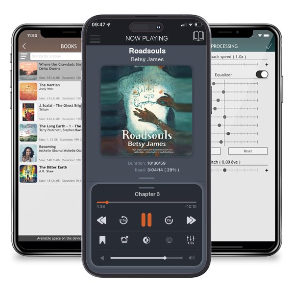 Download fo free audiobook Roadsouls by Betsy James and listen anywhere on your iOS devices in the ListenBook app.