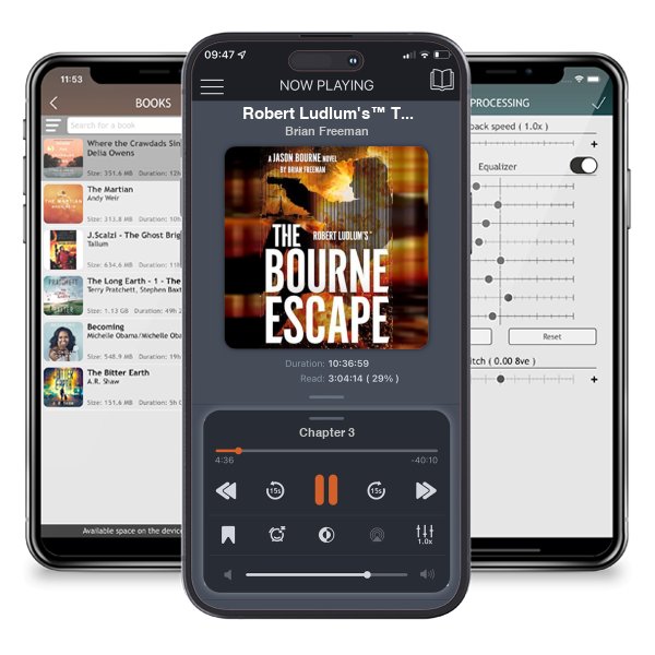 Download fo free audiobook Robert Ludlum\'s™ The Bourne Escape by Brian Freeman and listen anywhere on your iOS devices in the ListenBook app.