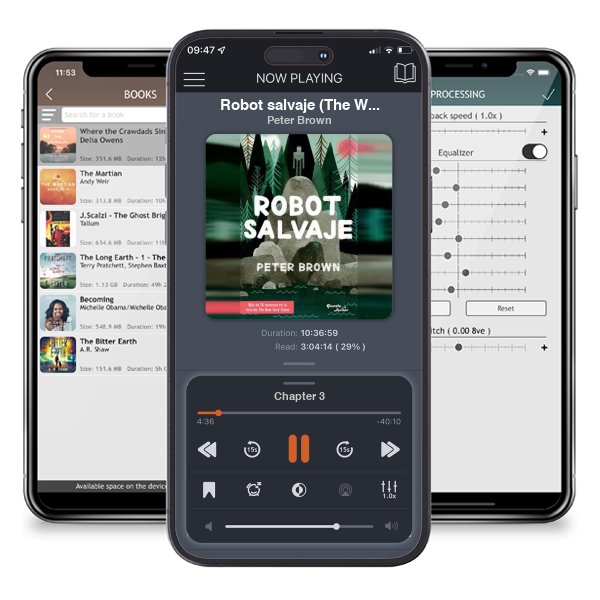 Descargar audiolibro gratis Robot salvaje (The Wild Robot) by Peter Brown y escuchar en cualquier lugar en sus dispositivos iOS en la aplicación ListenBook.