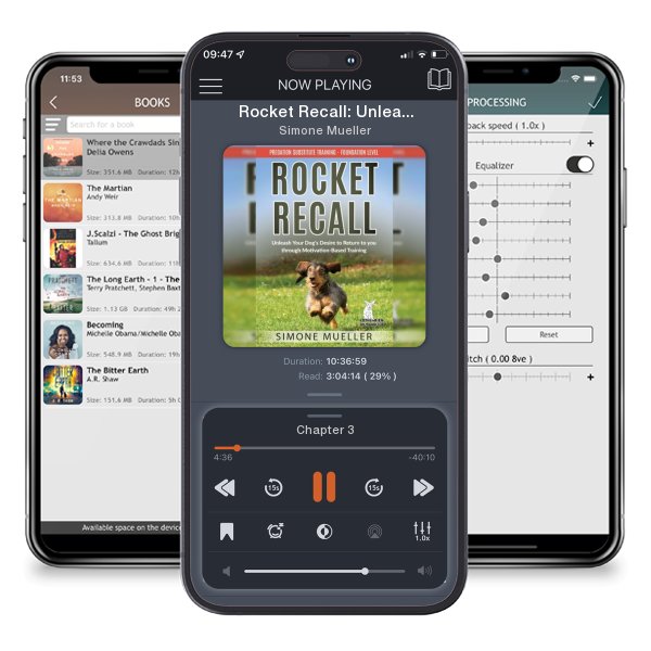 Download fo free audiobook Rocket Recall: Unleash Your Dog's Desire to Return to you through Motivation-Based Training by Simone Mueller and listen anywhere on your iOS devices in the ListenBook app.