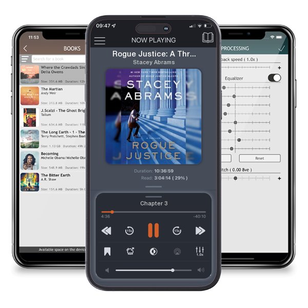 Download fo free audiobook Rogue Justice: A Thriller by Stacey Abrams and listen anywhere on your iOS devices in the ListenBook app.