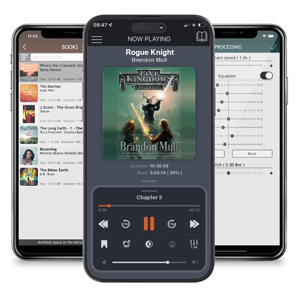 Download fo free audiobook Rogue Knight by Brandon Mull and listen anywhere on your iOS devices in the ListenBook app.