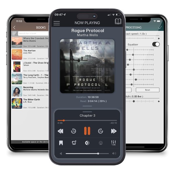 Download fo free audiobook Rogue Protocol by Martha Wells and listen anywhere on your iOS devices in the ListenBook app.