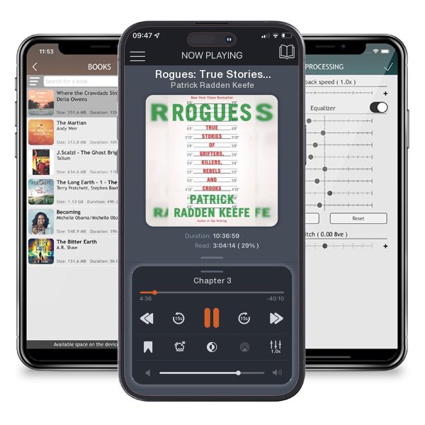 Download fo free audiobook Rogues: True Stories of Grifters, Killers, Rebels and Crooks by Patrick Radden Keefe and listen anywhere on your iOS devices in the ListenBook app.
