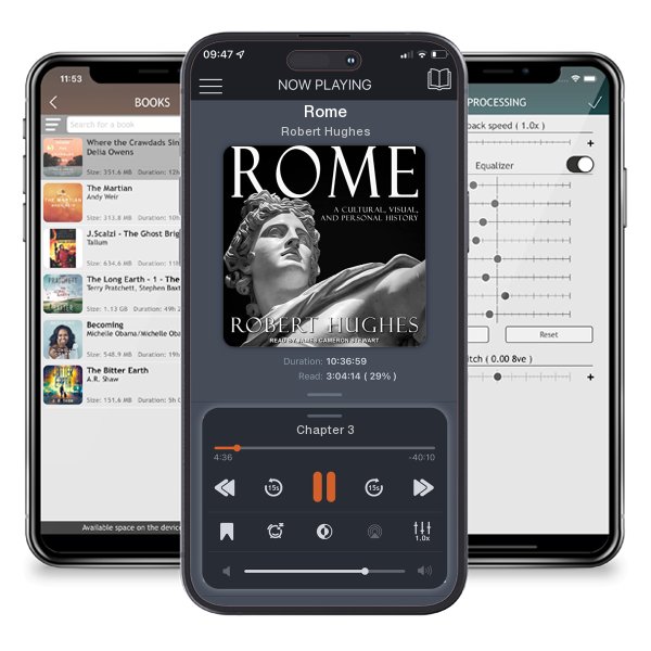 Download fo free audiobook Rome by Robert Hughes and listen anywhere on your iOS devices in the ListenBook app.