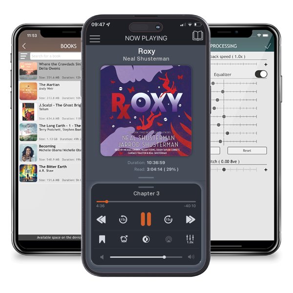 Download fo free audiobook Roxy by Neal Shusterman and listen anywhere on your iOS devices in the ListenBook app.