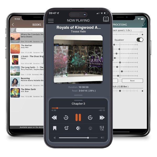 Download fo free audiobook Royals of Kingwood Academy Special Editions with signed overlay by Tessa Hale and listen anywhere on your iOS devices in the ListenBook app.