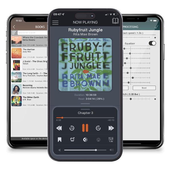 Download fo free audiobook Rubyfruit Jungle by Rita Mae Brown and listen anywhere on your iOS devices in the ListenBook app.