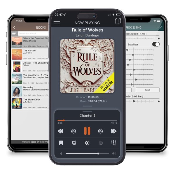 Download fo free audiobook Rule of Wolves by Leigh Bardugo and listen anywhere on your iOS devices in the ListenBook app.