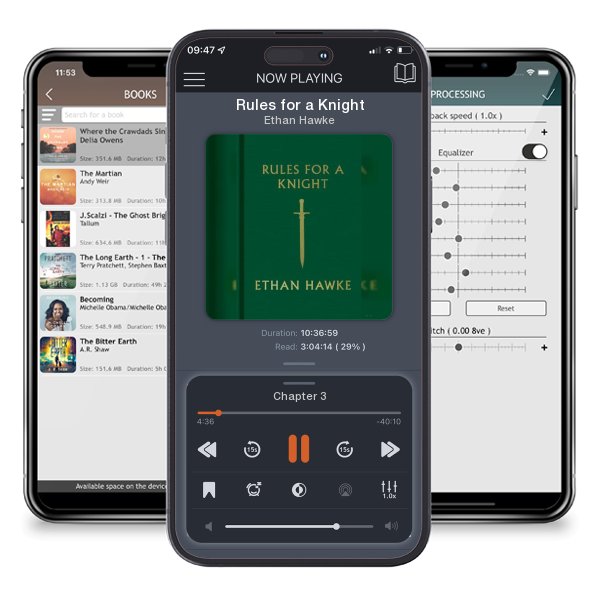 Download fo free audiobook Rules for a Knight by Ethan Hawke and listen anywhere on your iOS devices in the ListenBook app.
