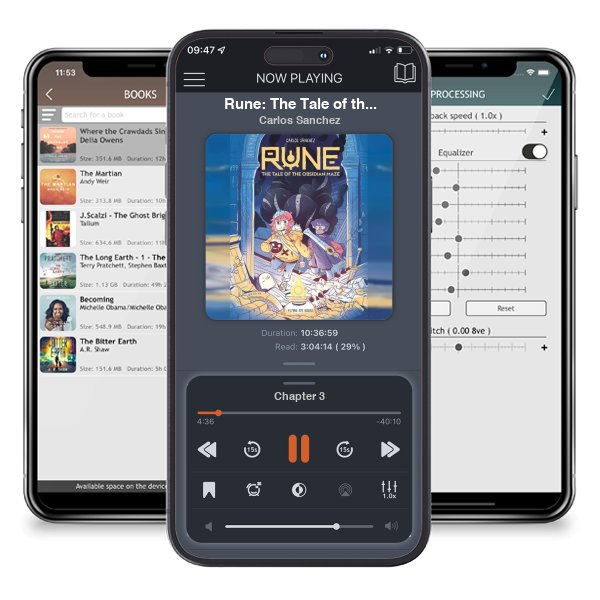 Download fo free audiobook Rune: The Tale of the Obsidian Maze - Rune by Carlos Sanchez and listen anywhere on your iOS devices in the ListenBook app.
