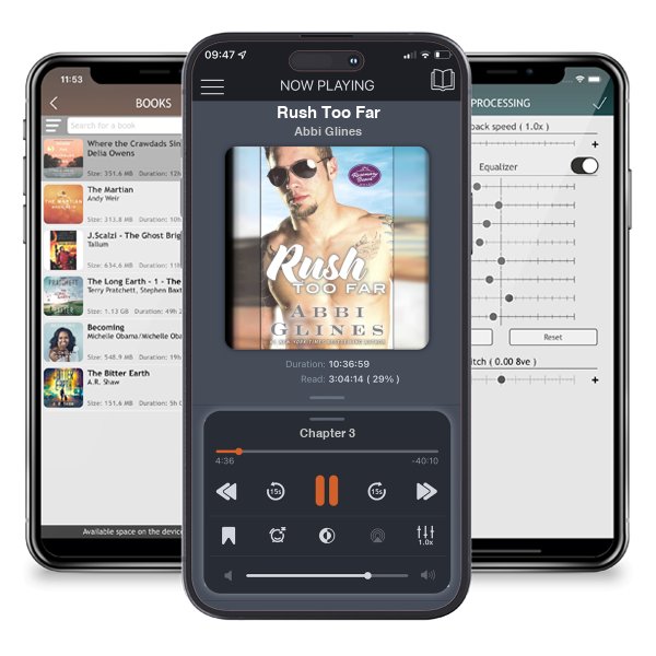 Download fo free audiobook Rush Too Far by Abbi Glines and listen anywhere on your iOS devices in the ListenBook app.