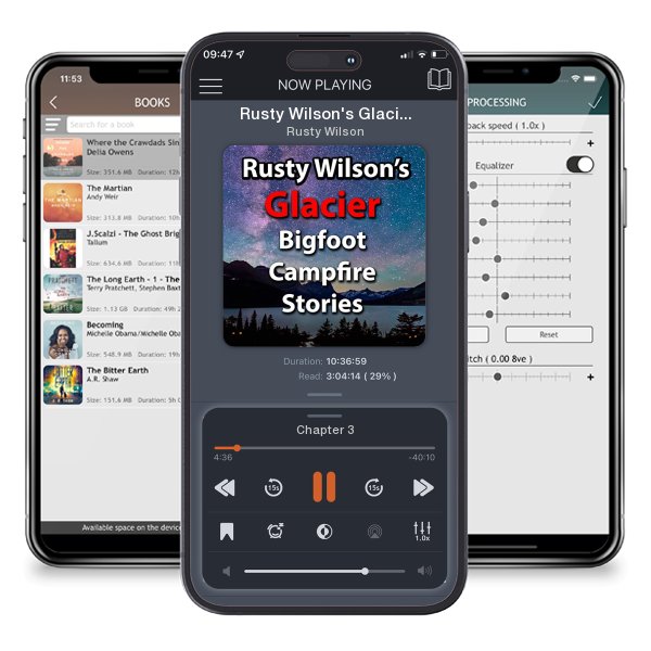 Download fo free audiobook Rusty Wilson's Glacier Bigfoot Campfire Stories by Rusty Wilson and listen anywhere on your iOS devices in the ListenBook app.