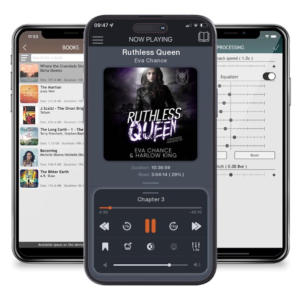 Download fo free audiobook Ruthless Queen by Eva Chance and listen anywhere on your iOS devices in the ListenBook app.