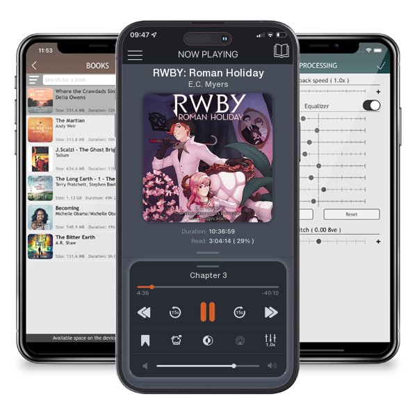 Download fo free audiobook RWBY: Roman Holiday by E.C. Myers and listen anywhere on your iOS devices in the ListenBook app.
