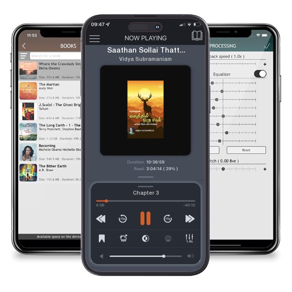 Download fo free audiobook Saathan Sollai Thattu by Vidya Subramaniam and listen anywhere on your iOS devices in the ListenBook app.