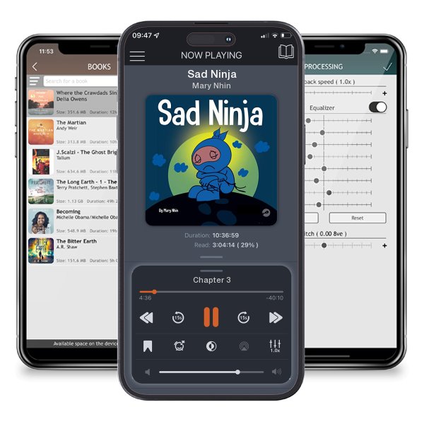 Download fo free audiobook Sad Ninja by Mary Nhin and listen anywhere on your iOS devices in the ListenBook app.