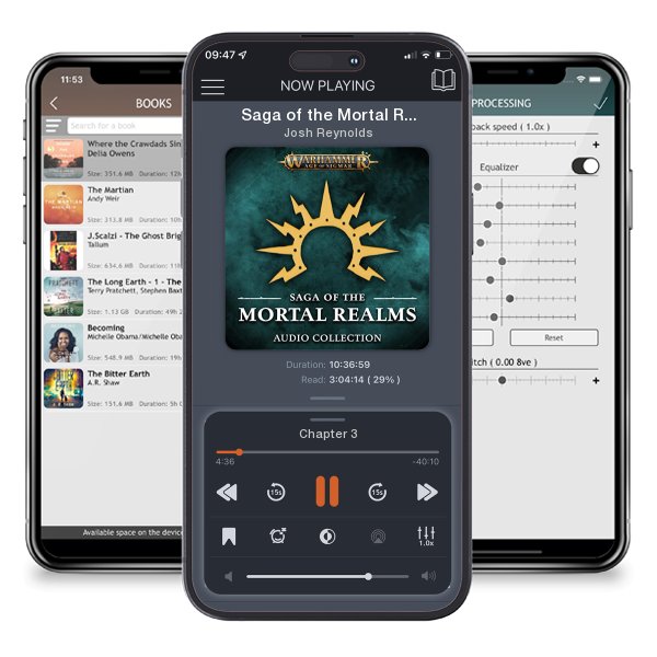 Download fo free audiobook Saga of the Mortal Realms by Josh Reynolds and listen anywhere on your iOS devices in the ListenBook app.