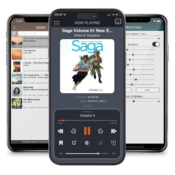 Download fo free audiobook Saga Volume 01 New Edition by Brian K Vaughan and listen anywhere on your iOS devices in the ListenBook app.