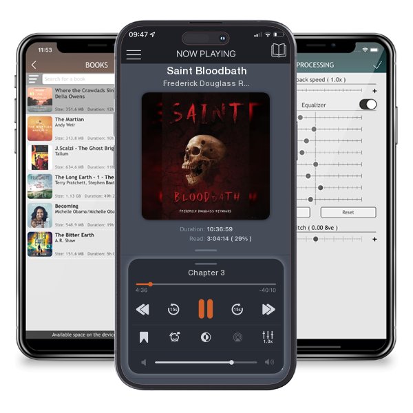 Download fo free audiobook Saint Bloodbath by Frederick Douglass Reynolds and listen anywhere on your iOS devices in the ListenBook app.