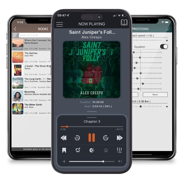 Download fo free audiobook Saint Juniper's Folly by Alex Crespo and listen anywhere on your iOS devices in the ListenBook app.