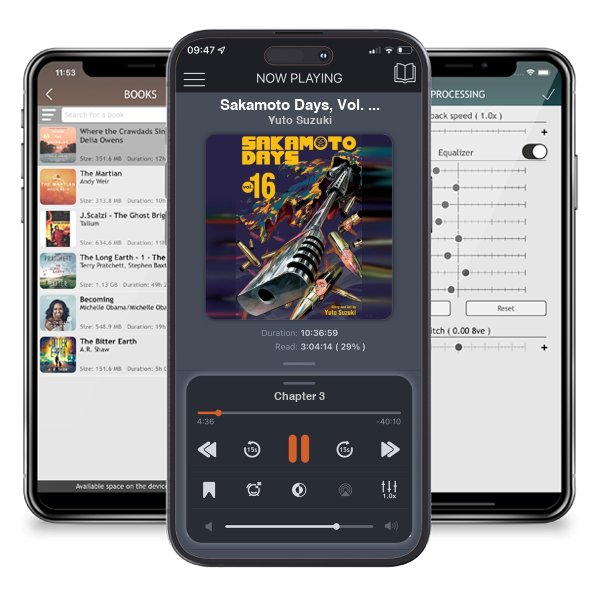 Download fo free audiobook Sakamoto Days, Vol. 16 Volume 16 - Sakamoto Days by Yuto Suzuki and listen anywhere on your iOS devices in the ListenBook app.