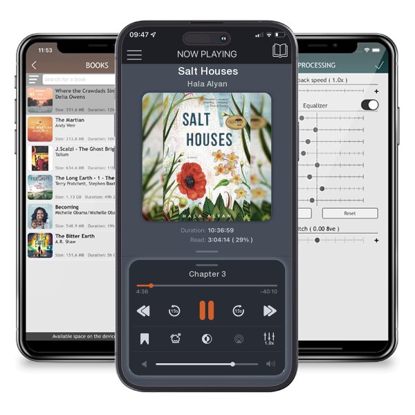 Download fo free audiobook Salt Houses by Hala Alyan and listen anywhere on your iOS devices in the ListenBook app.