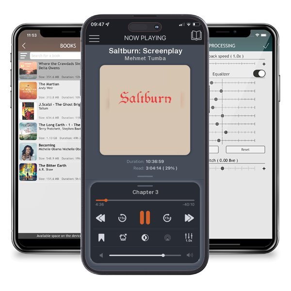 Download fo free audiobook Saltburn: Screenplay by Mehmet Tumba and listen anywhere on your iOS devices in the ListenBook app.