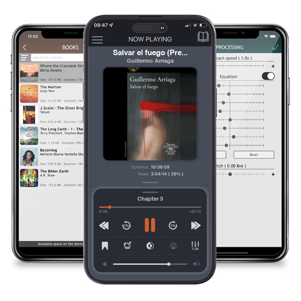 Descargar audiolibro gratis Salvar el fuego (Premio Alfaguara de novela 2020) by Guillermo Arriaga y escuchar en cualquier lugar en sus dispositivos iOS en la aplicación ListenBook.