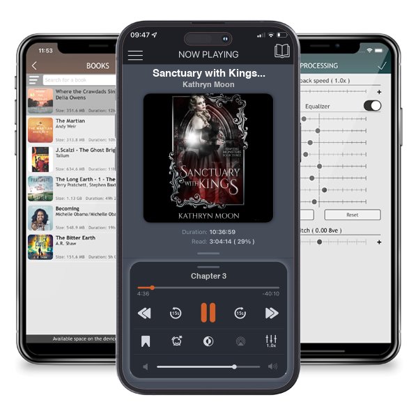 Download fo free audiobook Sanctuary with Kings (Tempting Monsters Book 3) by Kathryn Moon and listen anywhere on your iOS devices in the ListenBook app.