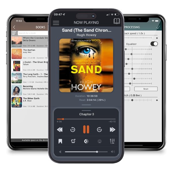 Download fo free audiobook Sand (The Sand Chronicles, #1) by Hugh Howey and listen anywhere on your iOS devices in the ListenBook app.