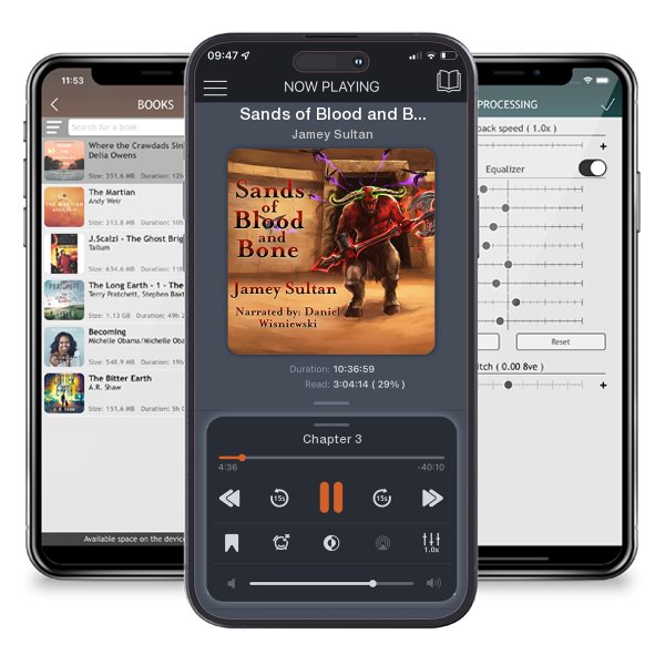 Download fo free audiobook Sands of Blood and Bone by Jamey Sultan and listen anywhere on your iOS devices in the ListenBook app.