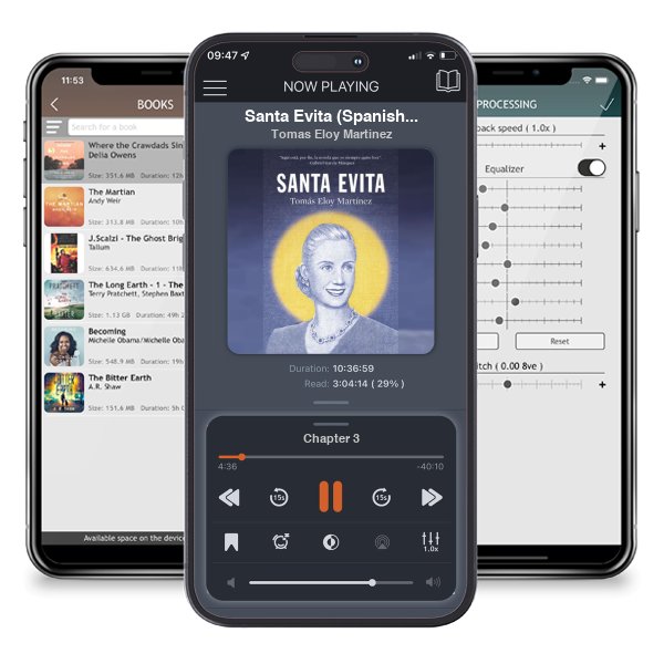 Descargar audiolibro gratis Santa Evita (Spanish Edition) by Tomas Eloy Martinez y escuchar en cualquier lugar en sus dispositivos iOS en la aplicación ListenBook.